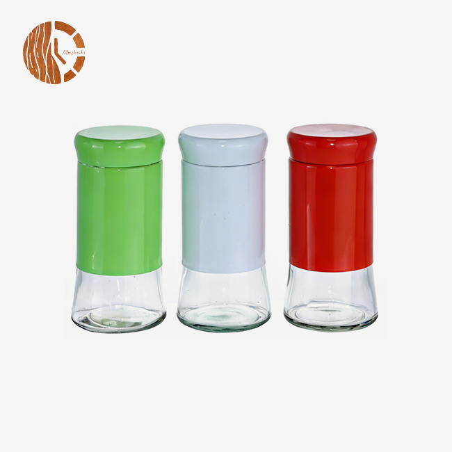 Glass Airtight Storage Jar with Stainless Steel Lid